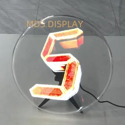 Wysoka częstotliwość odświeżania 18CM 3D Hologram wentylator wyświetlacz ledowy