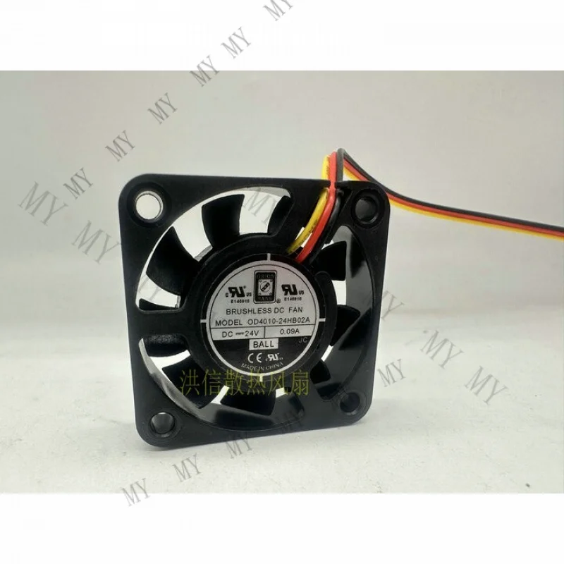 

TT 1 pcs for OD4010-24HB02A DC24V 0.09A 4010 3-wire silent cooling fan