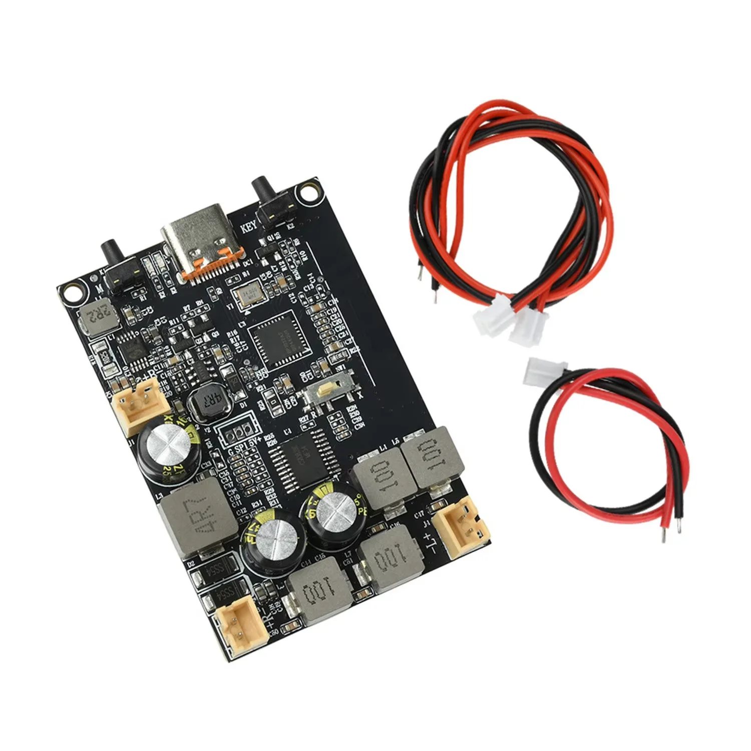 DC5V TWS Bluetooth amplifier module 2 * 10W dual channel bass enhancement algorithm Type C interface Bluetooth amplifier board