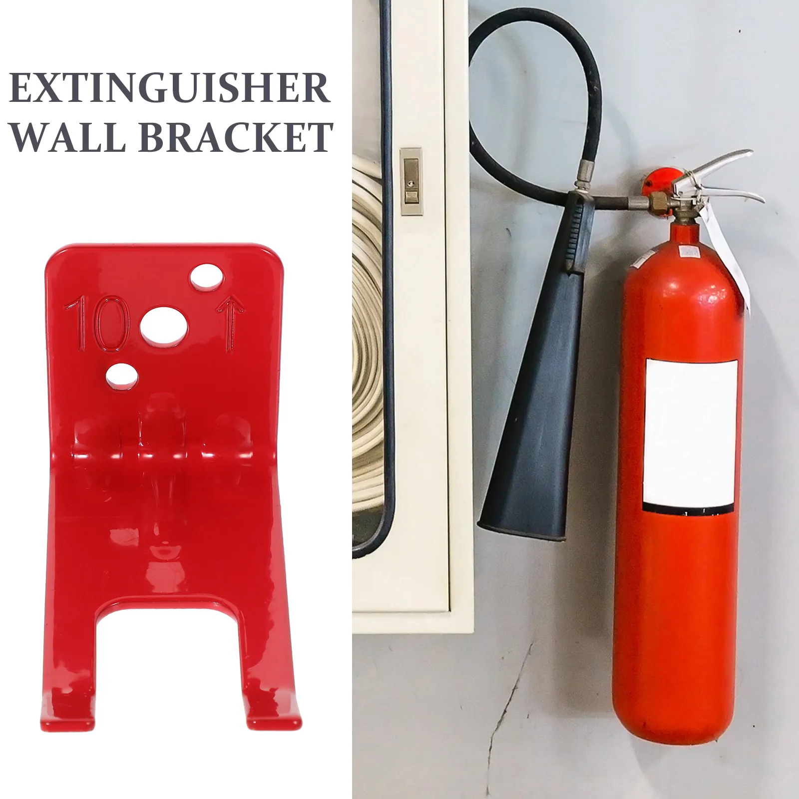 

4pcs Fire Mount Red Iron 25mm Fire Extinguisher Holder For Wall Universal Heavy Duty Home Use Wall Bracket Easy Install