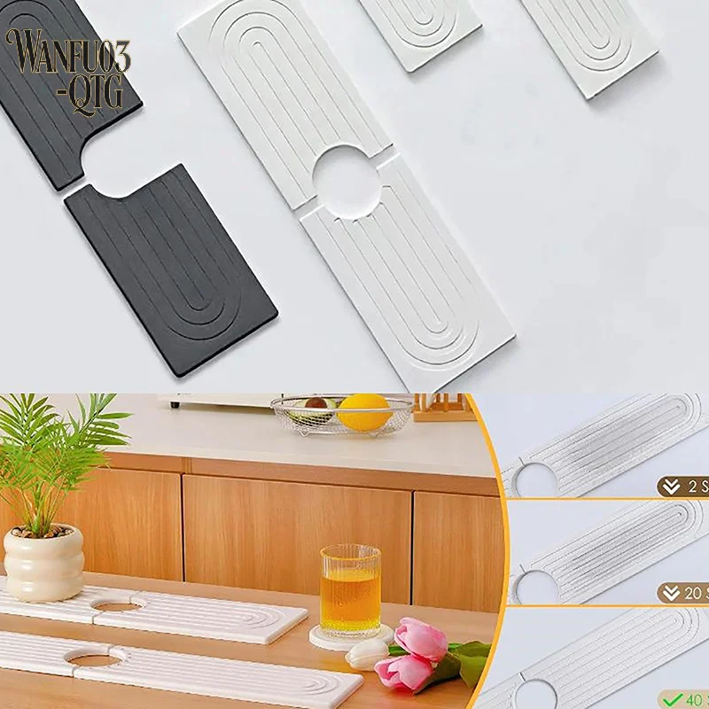 Diatom Mud Water-absorbing Quick-drying Hard Mat Faucet Mat For Kitchen Sink Splash Guard Kitchen Bathroom Sink Hand Wash Mat