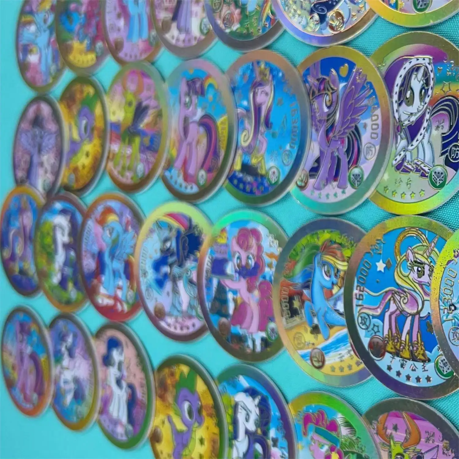 Pony Polly rare cards, gold card collection, commemorative coins for children and girls toy gifts