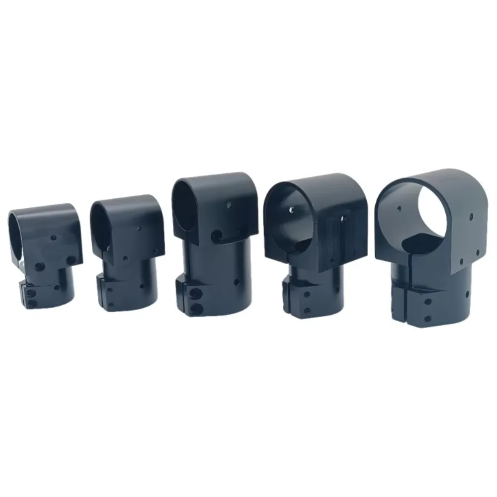 Trépied en alliage d'aluminium 16/20/25/30/40mm, Joint à trois voies, pince de connexion de Tube en Fiber de carbone pour plante RC, train d'atterrissage UAV, 2 pièces