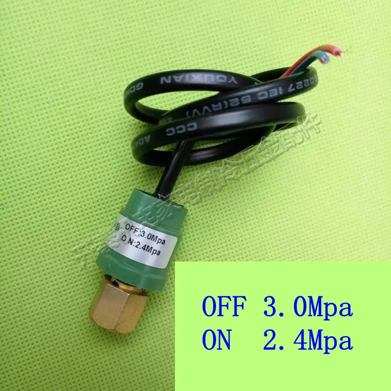 

OFF 3.0Mpa ON 2.4Mpa Air Conditioner Refrigeration parts 2 Terminals/Wire Pressure Control Switch Protector switch