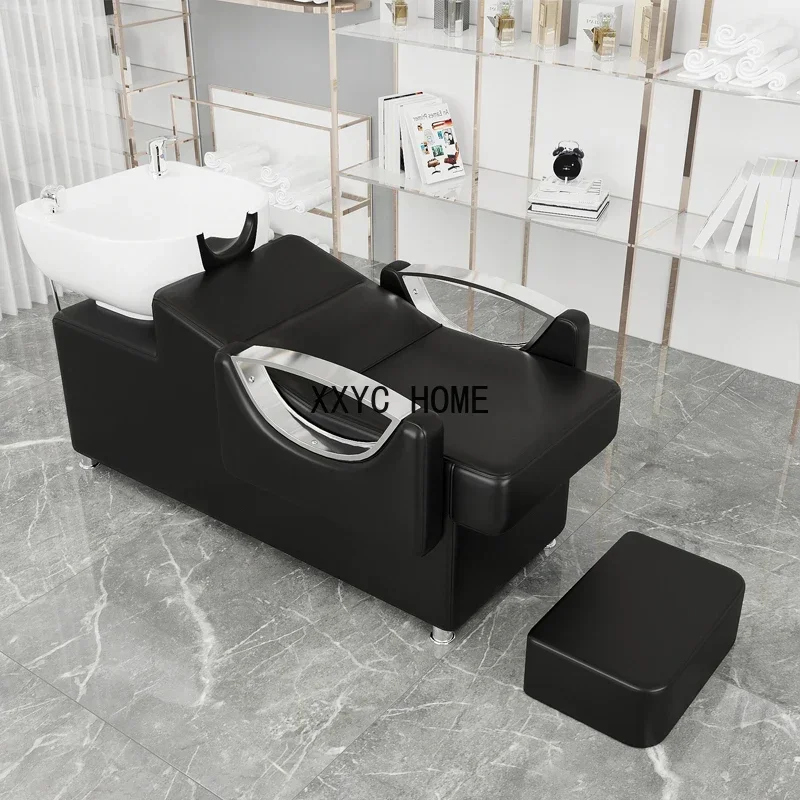 Chaise de Luxe Professionnelle pour Salon de miles des Ongles, Hydrothérapie, Shampoing, Spa, Lave, Meuble de Coiffure