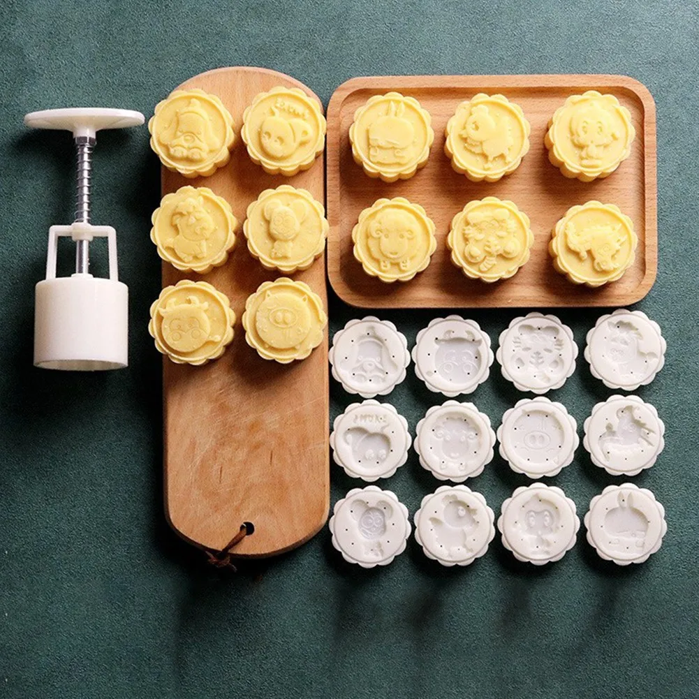 Mooncake Making Made Easy with Our Ergonomic Handpressed For Mold Featuring Clear Texture and Multiple Patterns