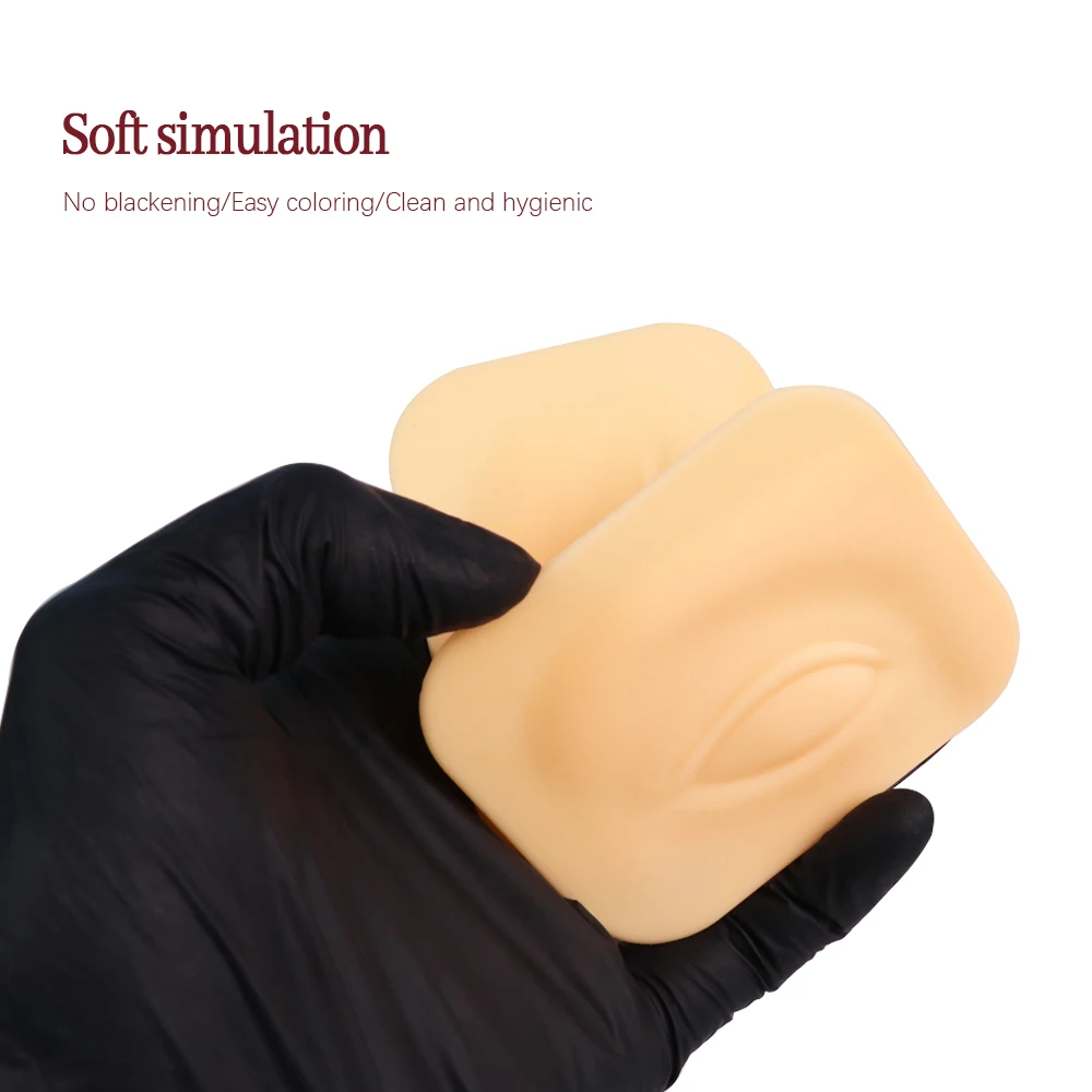 Premium 5D Silicone Eyebrow Tattoo Practice Training Skin Pad for Eye Permanent Makeup Board Beauty Academy Cosmetic Synthetic