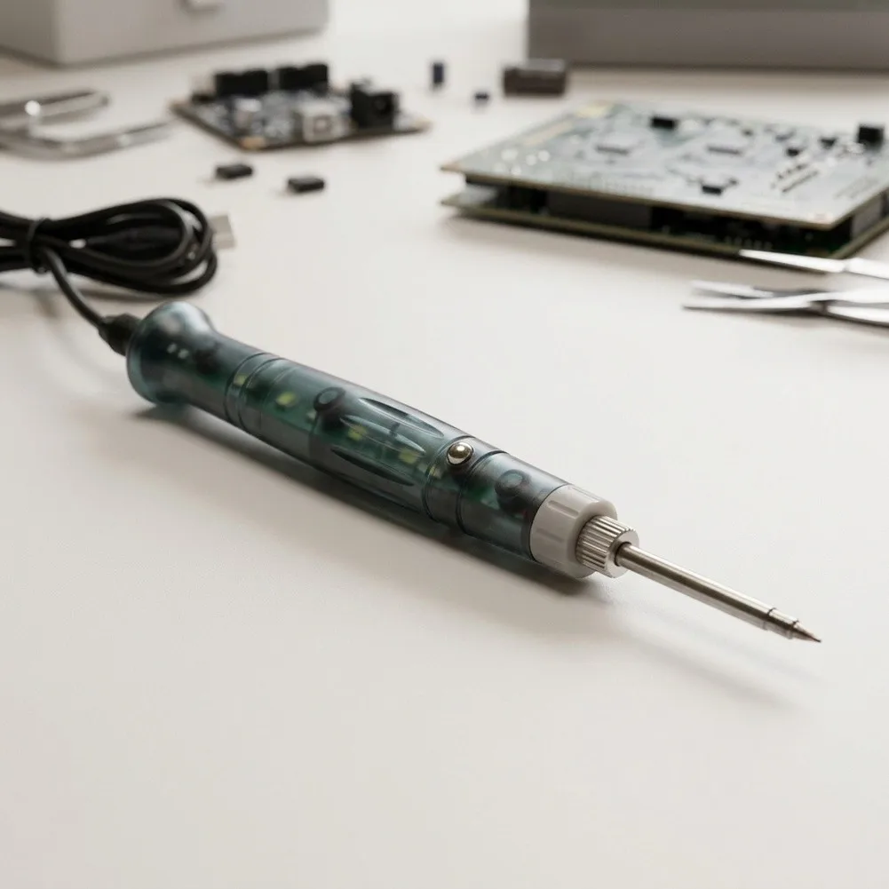 For Outdoor Repairs USB Soldering Iron Hand Tool Set Portable Soldering Solder Wire Included 5V Low-voltage Power