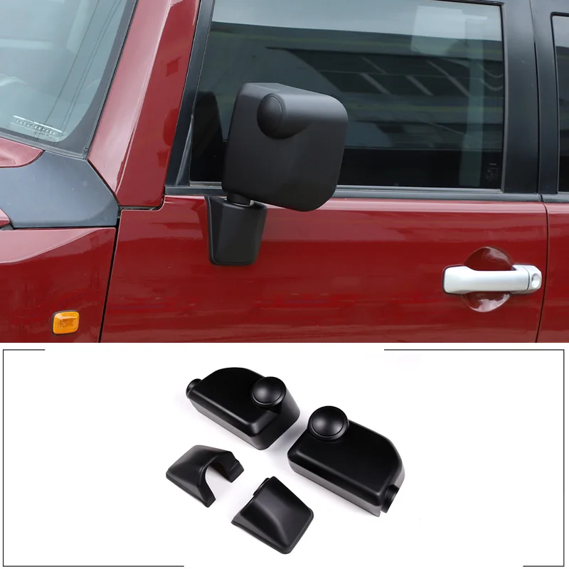 

For Toyota FJ Cruiser 2007-2021 exterior rearview mirror protective cover, rearview mirror decorative shell, car accessories ABS
