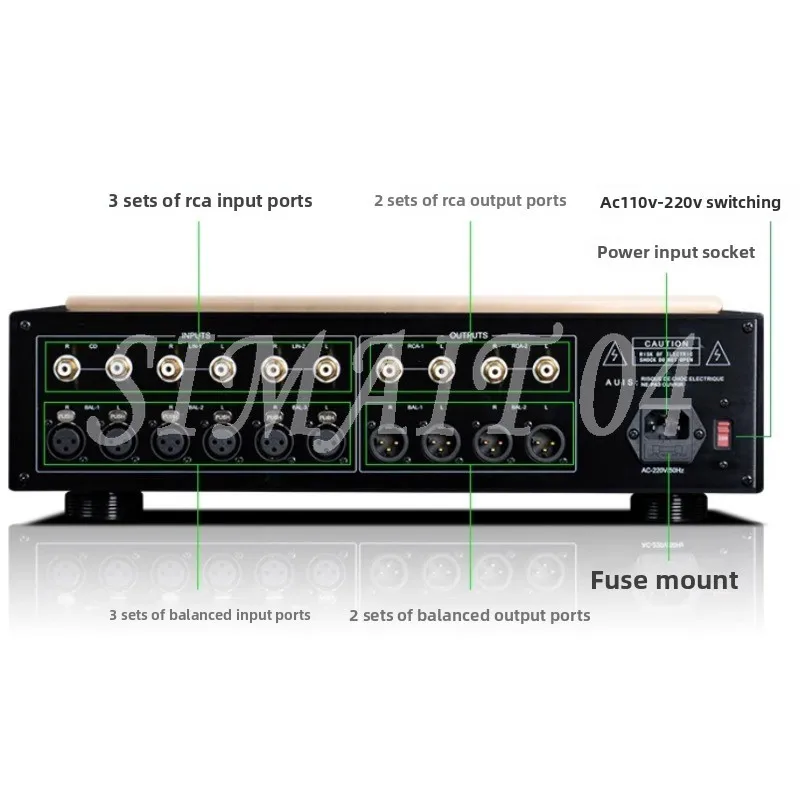 

Reference Accuphase C-2860 Plus Fully Balanced Preamplifier, HiFi Audiophile-grade Preamplifier, SNR: 118db