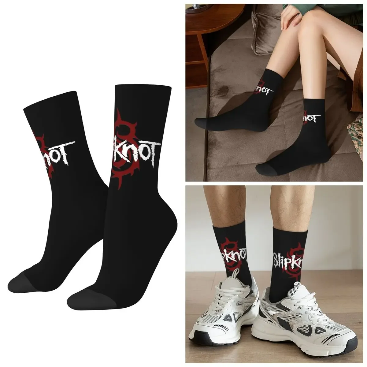 

All Seasons S-Slipknots Heavy Mental Music ( Socks Harajuku Crew Socks Hip Hop Stockings for Men Women Valentine's Day Gifts