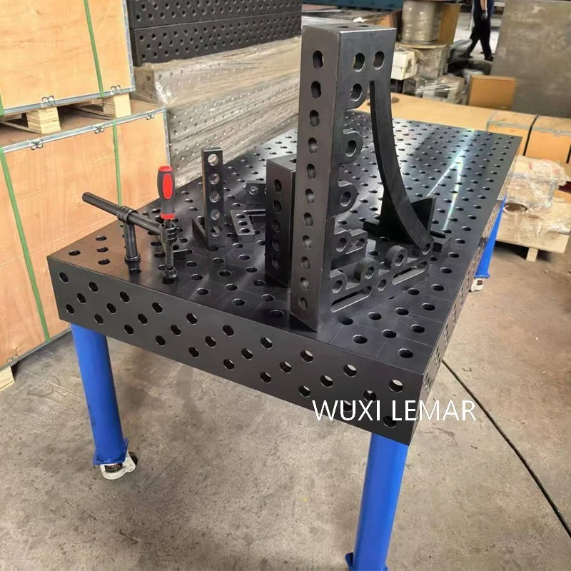 Modular Welding Table with Integratable Fixtures CNC Machine Made