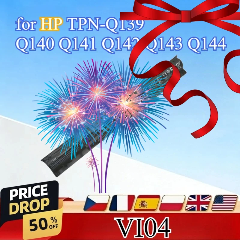 

VI04 Rechargeable Battery Compatible for HP TPN-Q139 Q140 Q141 Q142 Q143 Q144