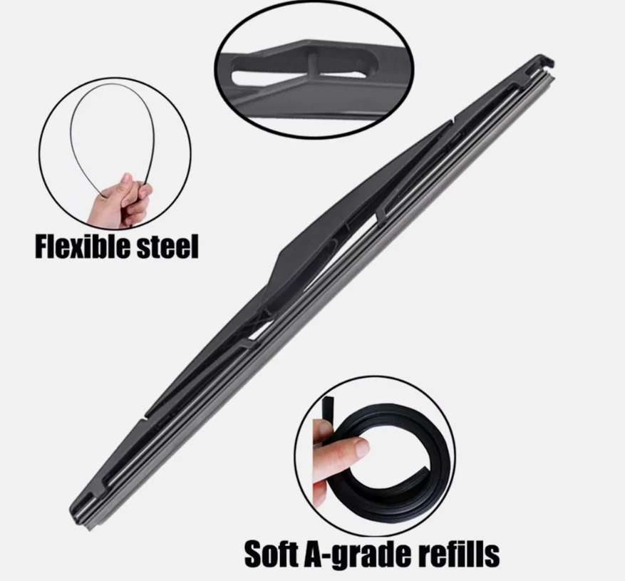 

12" Car Rear Windscreen Wiper Arm Blade Set Kit For Nissan Qashqai J10 2006-2013 Windscreen Windshield Tailgate Window Part