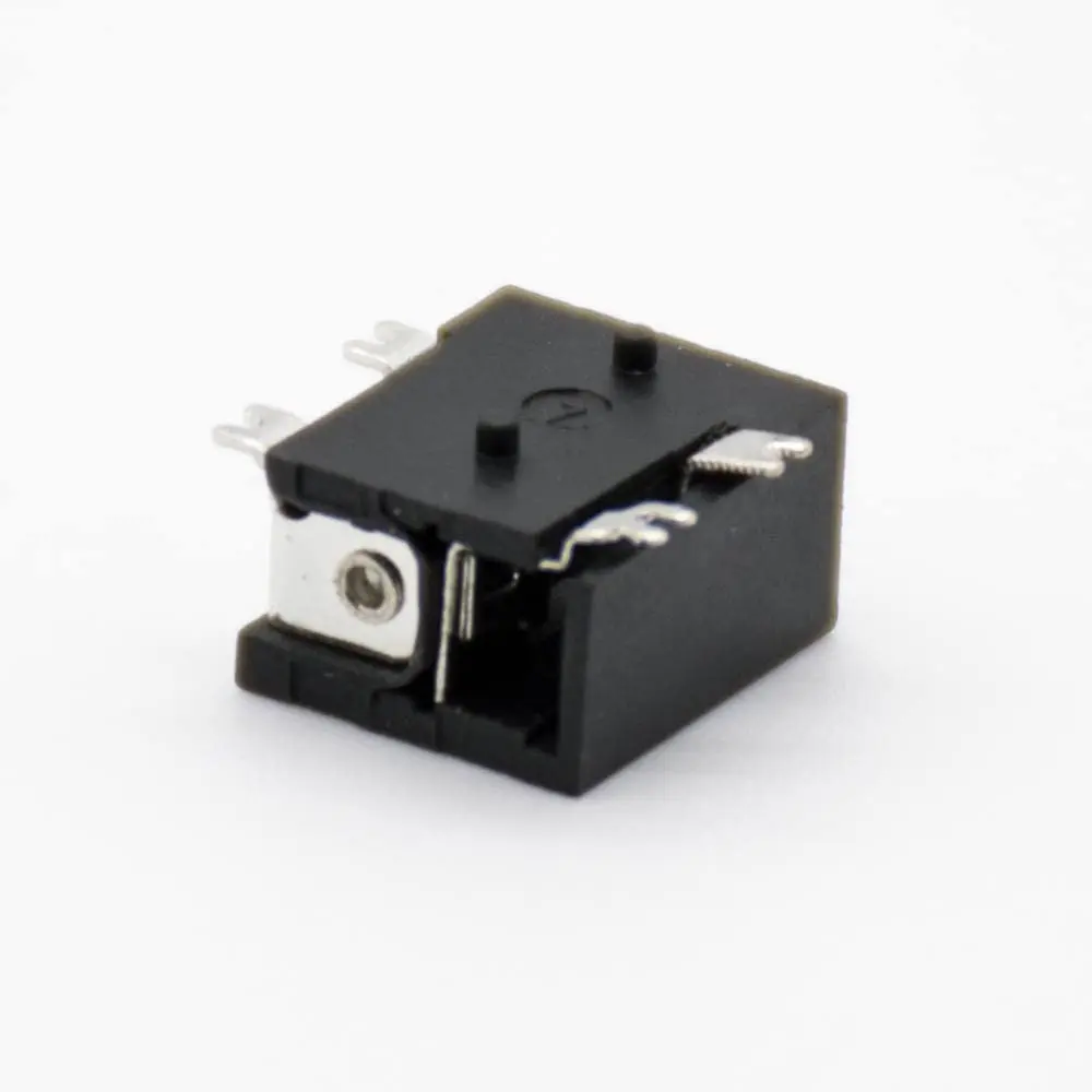 DC Power Jack Solder Lug Horizontal 5.5 * 2.5mm Connector Male SMD Unshiled