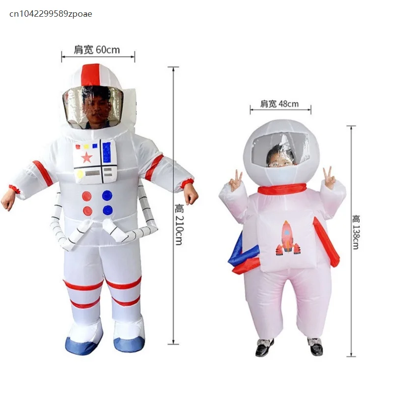

Children's Adult Astronaut Inflatable Suit Cartoon Role Playing Costume Stage Performance Inflatable Costume Funny Party Costume