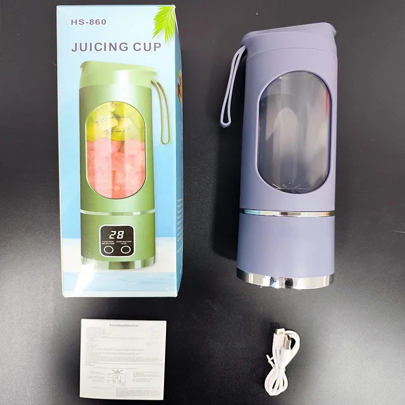 

Портативная соковыжималка для молочных коктейлей, маленькая мини-бутылка для сока, многофункциональная бутылка для сока с 12 лезвиями из нержавеющей стали