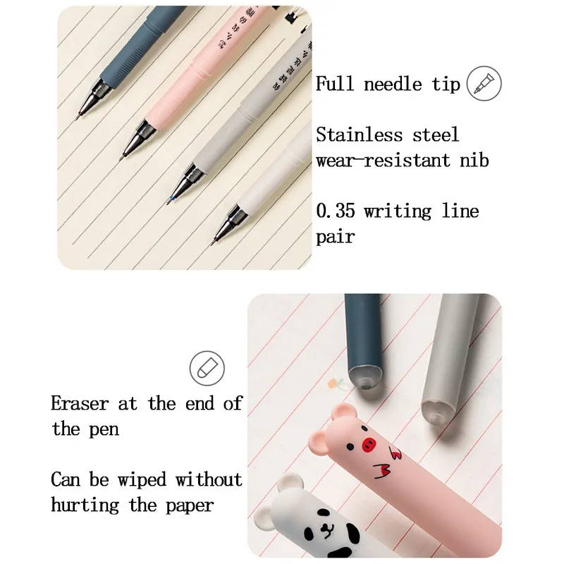 Imagem -02 - Apagável Gel Pen Grupo Voltar para a Escola Canetas para Escrever Kawaii Material Escolar Artigos de Papelaria Itens Baratos 26 Pcs