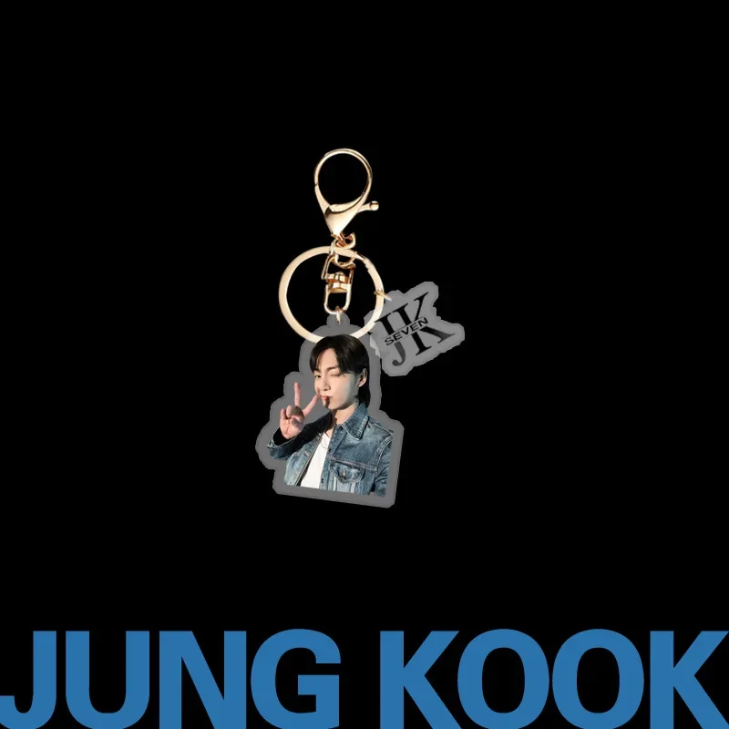 B JungKook Jungkook New Album Seven High Appearance Level Acrylic Keychain Pendant Pendant Peripheral Same Model