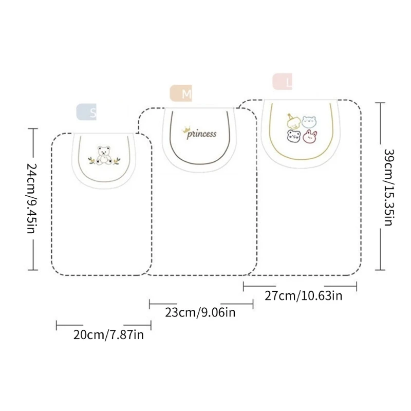 Almohadillas traseras para bebé, toalla algodón para respaldo y para guardería, 0 a 8T, 2 uds.