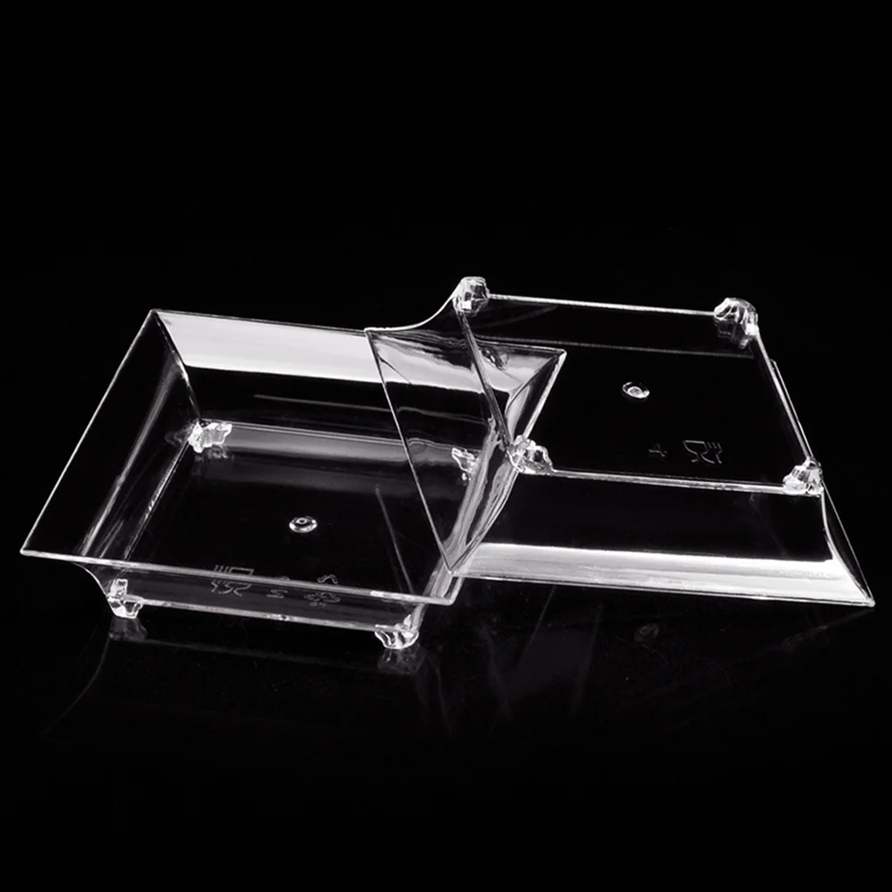 

50Pcs Disposable Plastic Soy Dipping Sauce Bowls Vinegar Dish Small Condiment Dish for Ketchup Sauces Appetizers