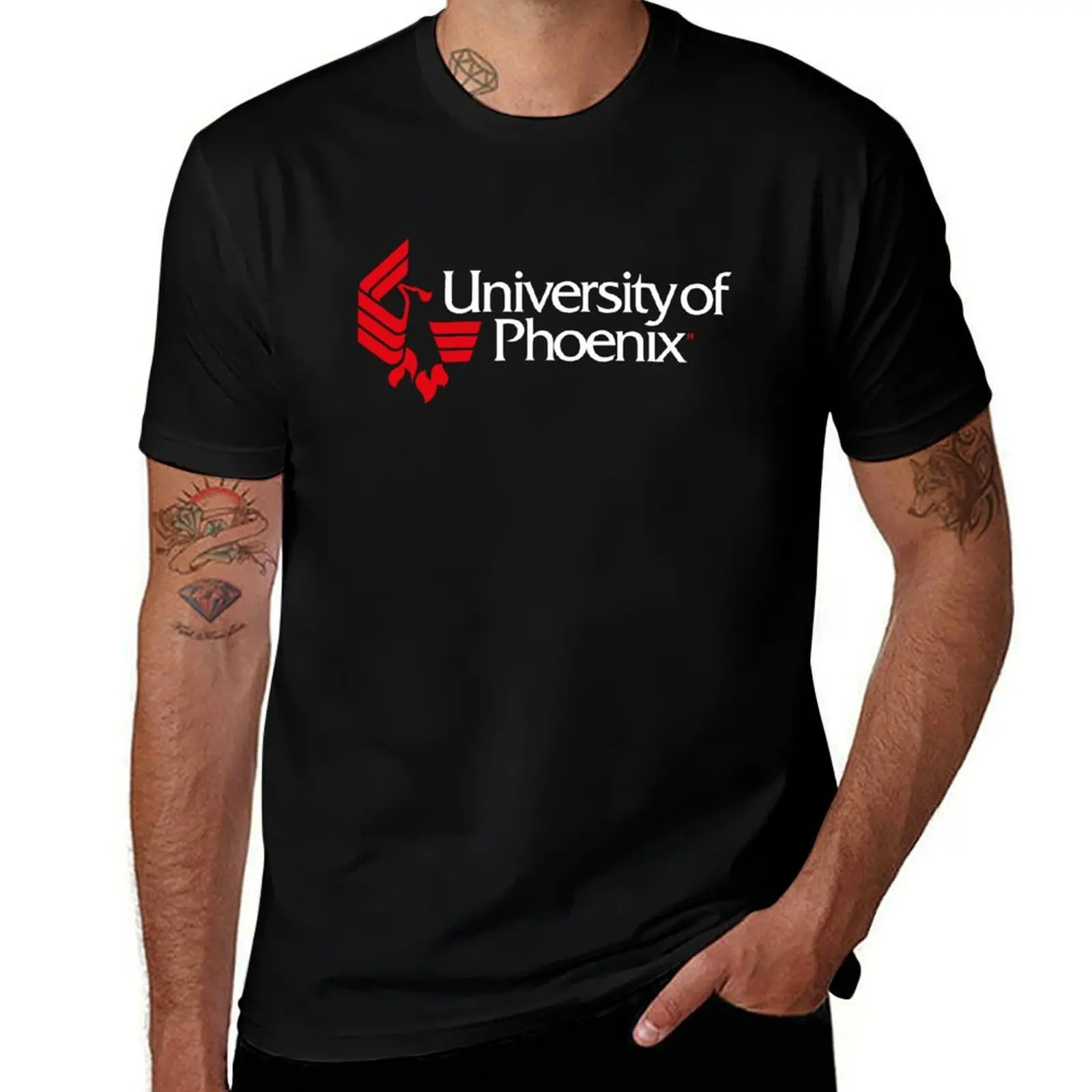 university Of Phoenix Shirt american college T-Shirt Functional Casual Short Sleeve Tee