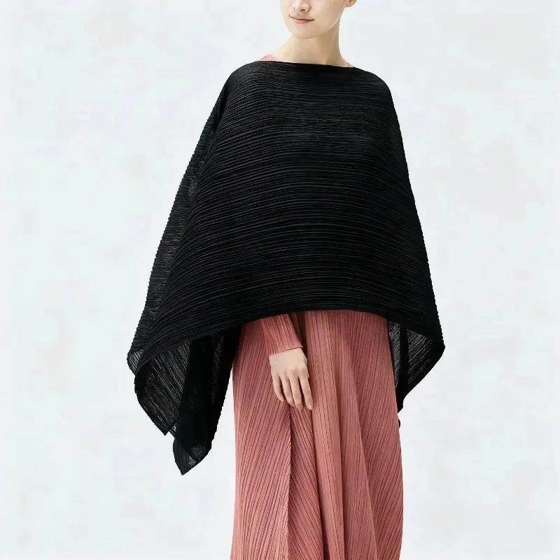 

Miyake плиссированный шарф, женский легкий роскошный платок премиум-класса, длинный универсальный комплект шарфа на голову, толстовка с капюшоном для нескольких видов одежды, 80 см