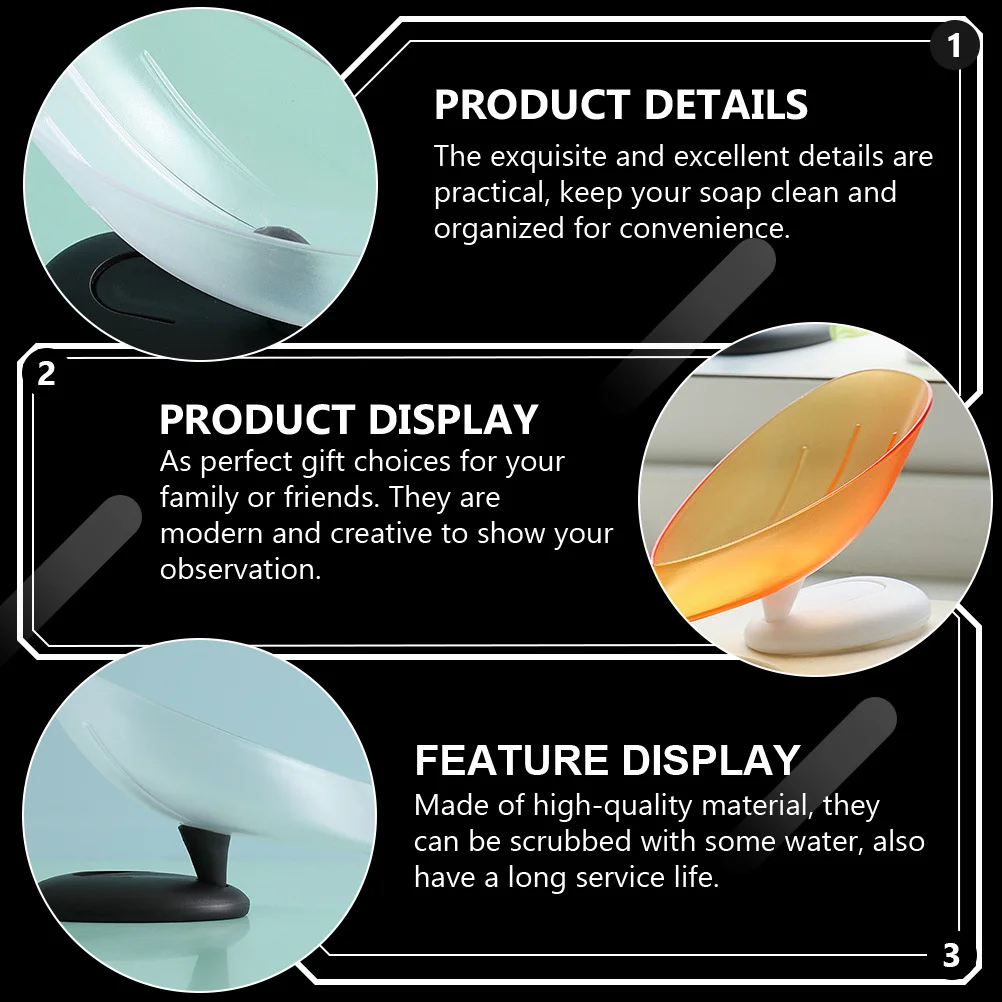 

4Pcs Soap Storage Boxes Household Soap Holders Bathroom Storage Containers Practical Organization Rack