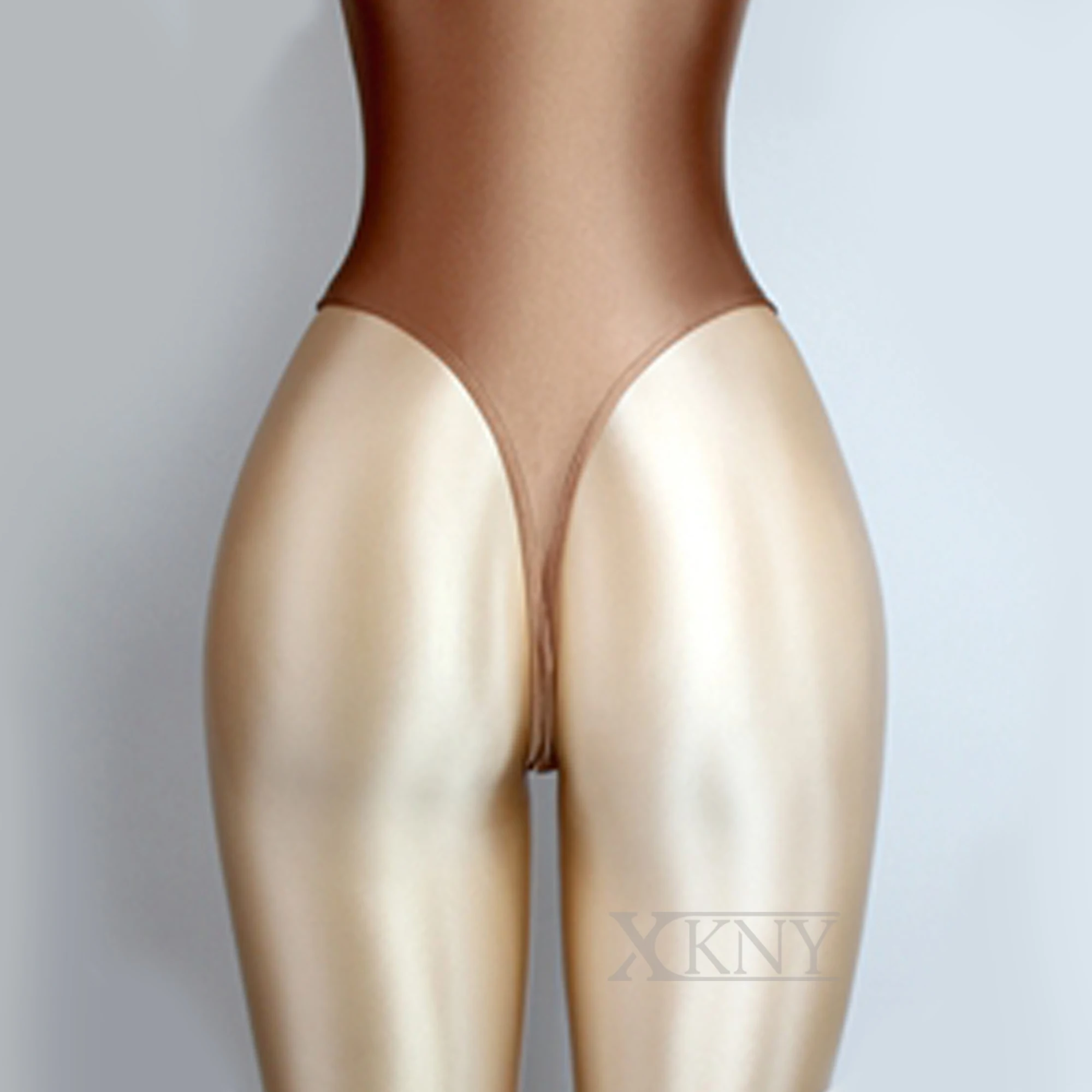 XCKNY glossiness Series One piece T-shaped swimsuit sexy tight glossy swimsuit vest Fitness clothes oil silky swimsuit