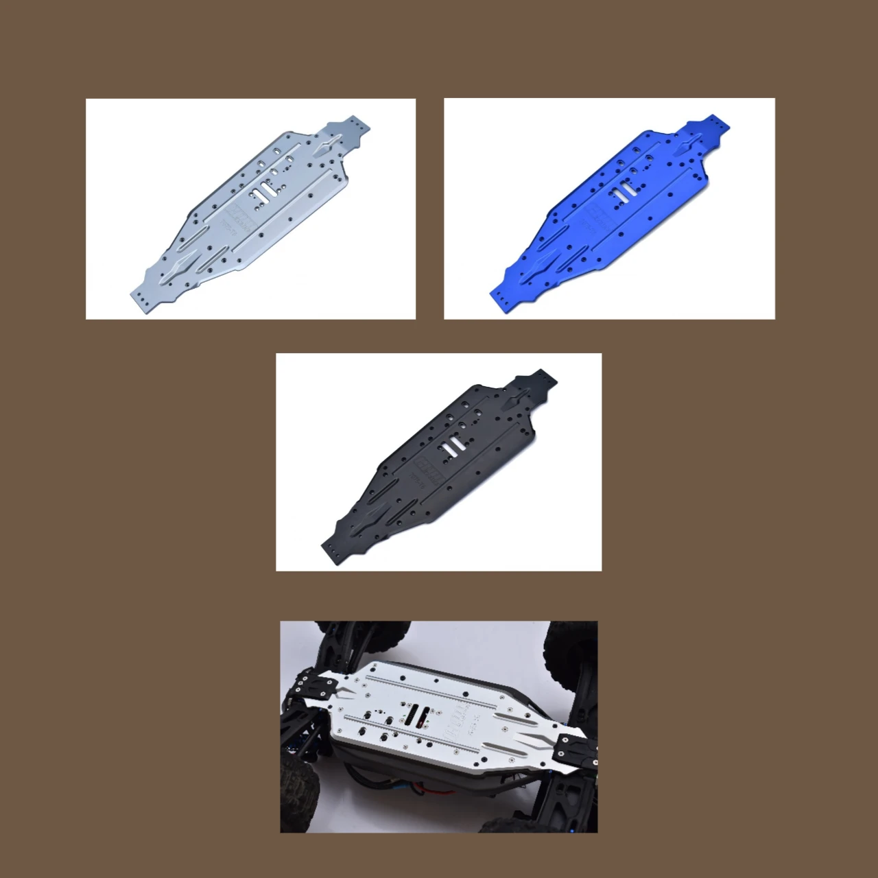 GPM Aluminum 7075 Chassis Plate For TRAXXAS 1/8 Sledge Main Chassis