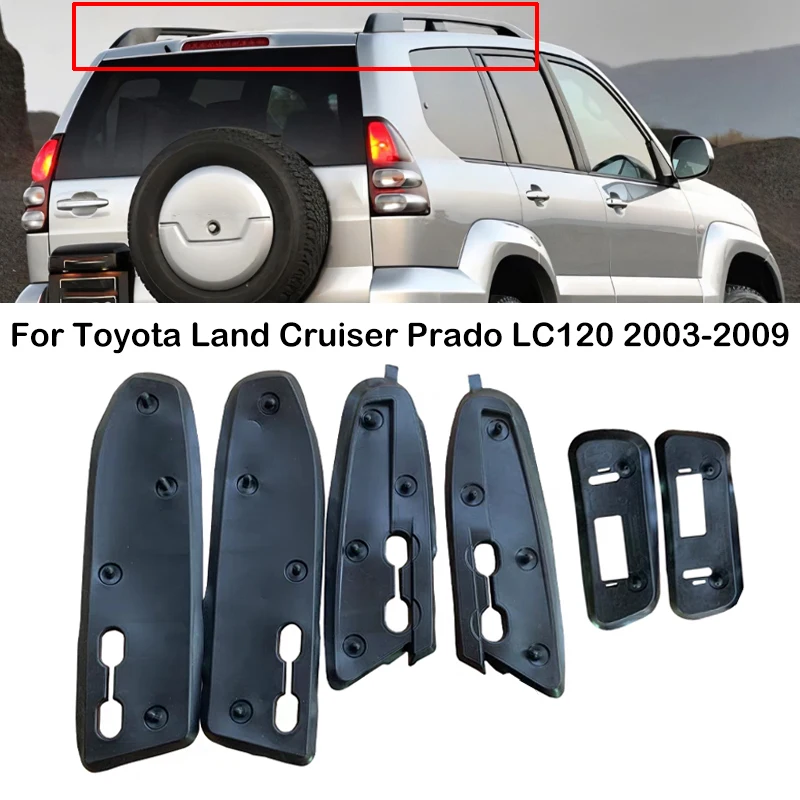 For Toyota Land Cruiser Prado LC120 FJ120 2003-2009 1 Set Car Roof Racks Rail Rubber Gasket Luggage Rack Bar Waterproof Pad Set