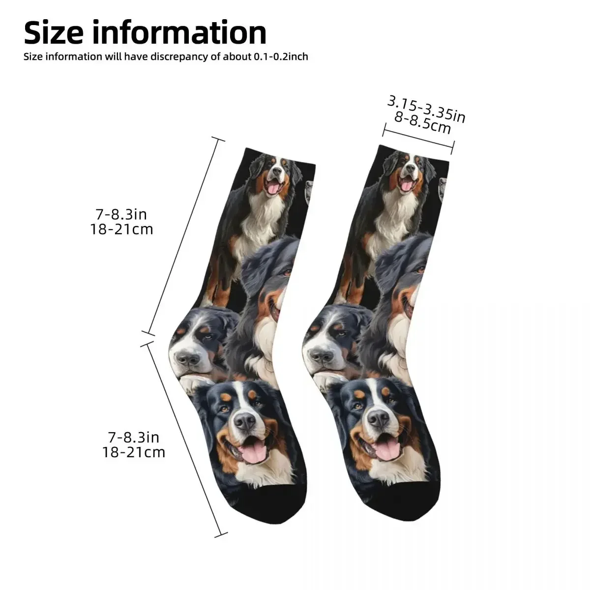 Calcetines de perro de montaña bernés, medias absorbentes de sudor Harajuku, calcetines largos para todas las estaciones, accesorios para regalos Unisex