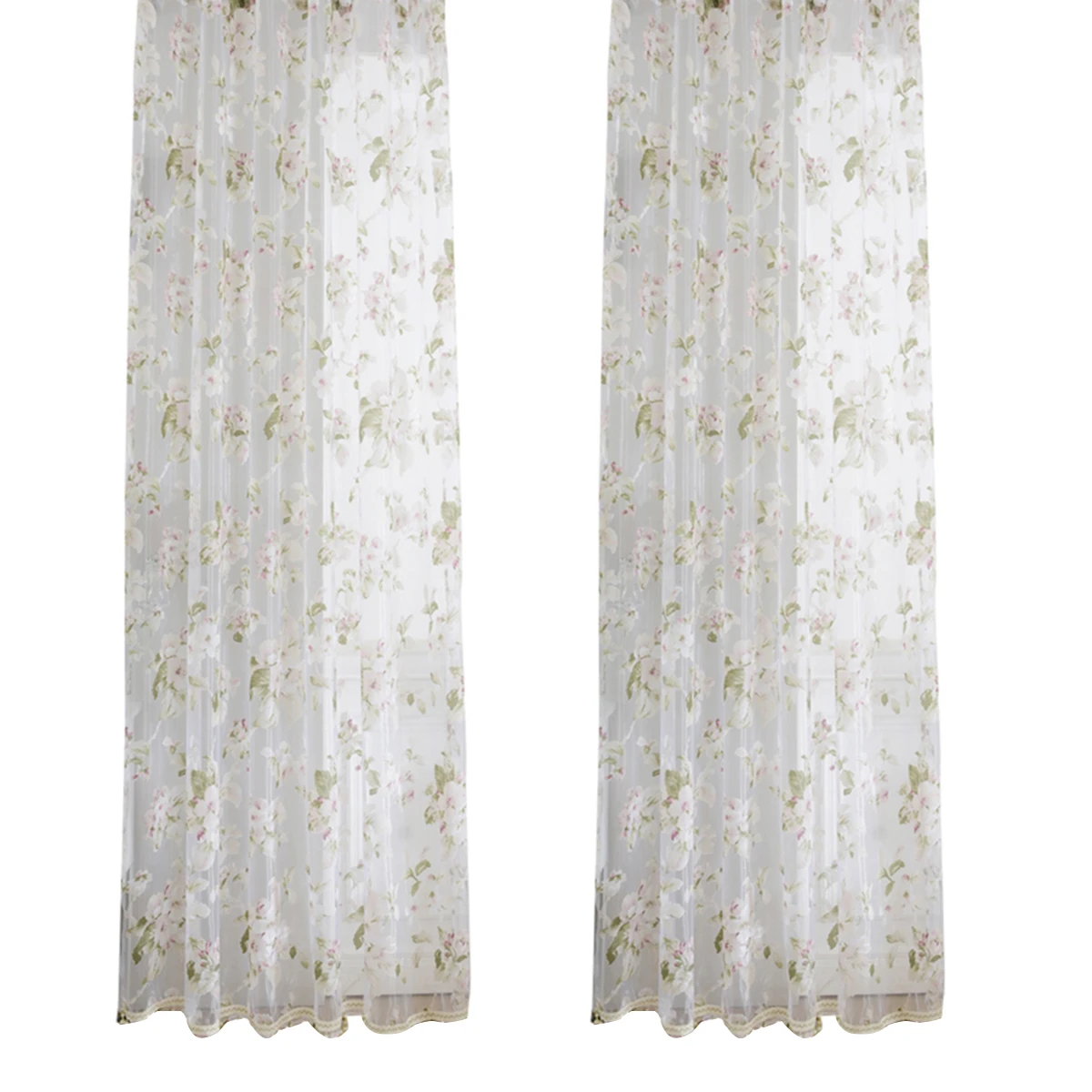 زهرة الأوركيد الوردي شير الستائر قسط البوليستر نافذة الستار غرفة المعيشة الستائر الزخرفية الستارة نافذة الستار #1