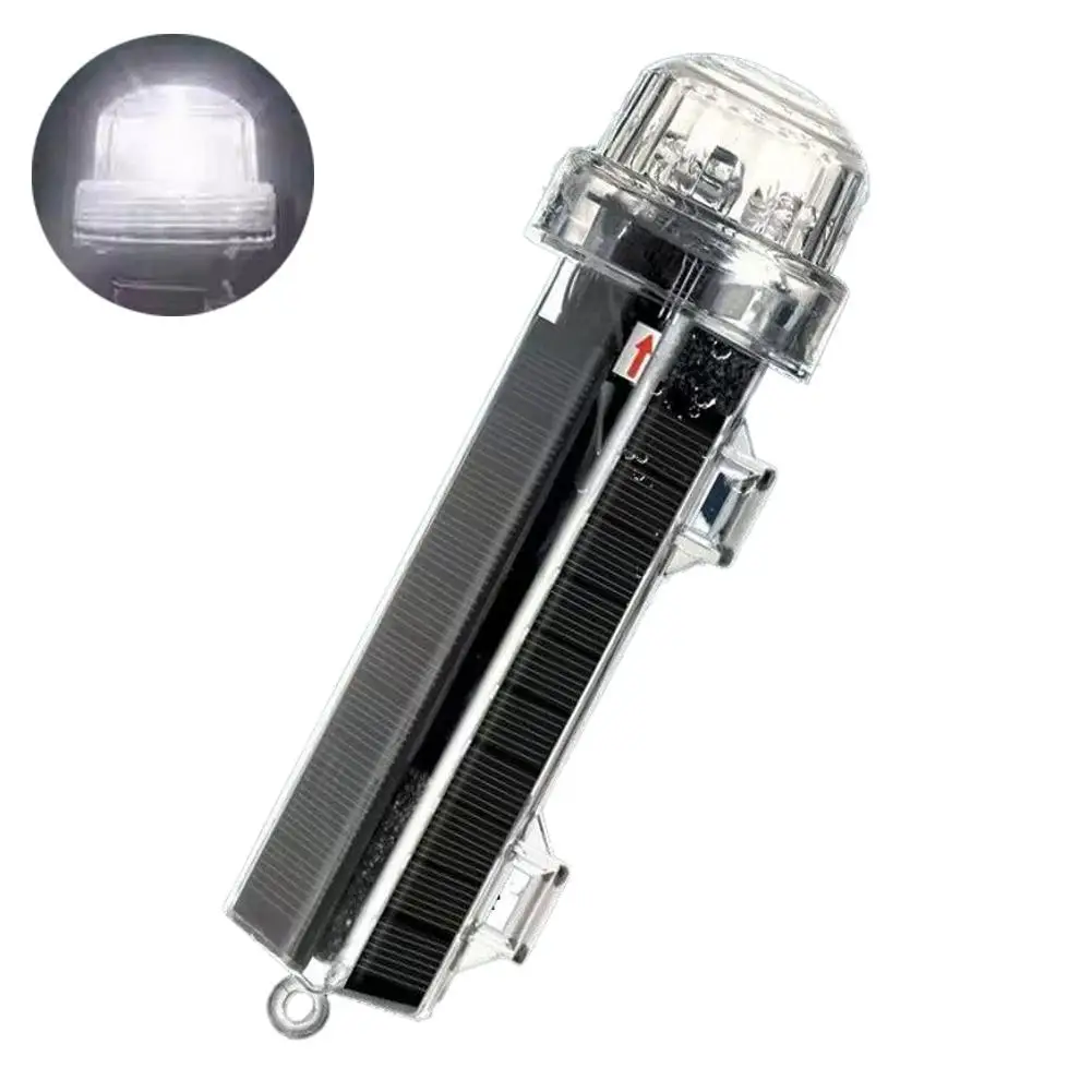 الطاقة الشمسية ستروب تحذير ضوء عالية الختم مقاوم للماء الملح القلويات مقاومة المضادة للتآكل LED مرساة ضوء لقارب يخت 1800mAh