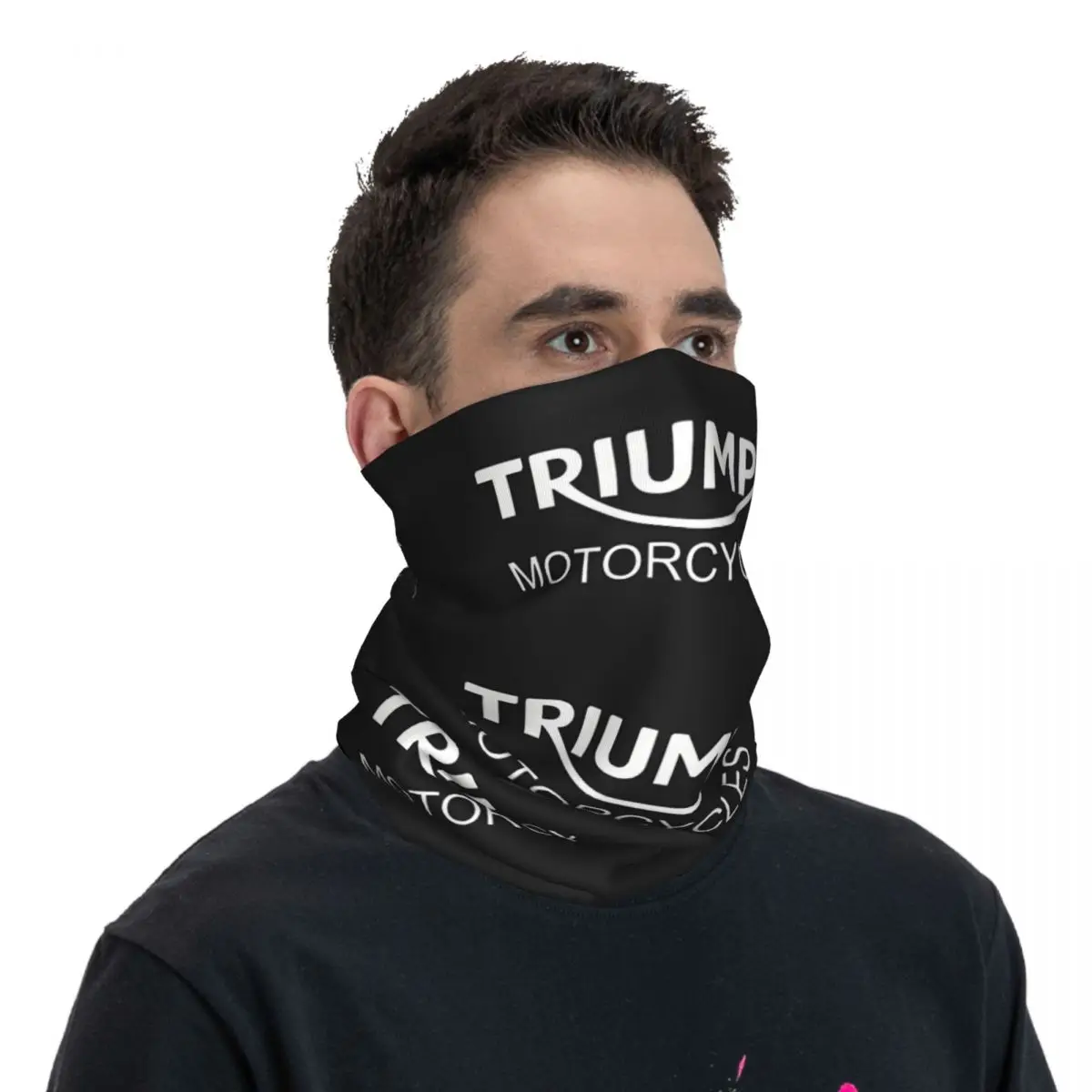 Bufanda de Motocross para hombre y mujer, Bandana de cuello con estampado de t-triumps para correr, Unisex, a prueba de viento