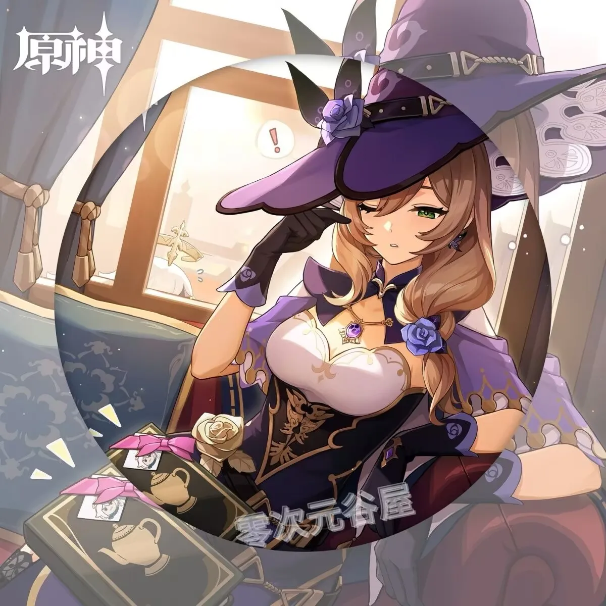 «Genshin Impact», значок из жести Baji «Inazuma, Raiden Shogun, Flina», 58 мм, новый коллекционный зерновой знак