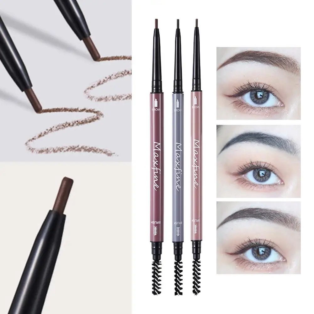 Double-Ended 3 Colors Eyebrow Pencil Natural Non-fading Long-Lasting Eyebrow Waterproof Filling Outlining And M2P3