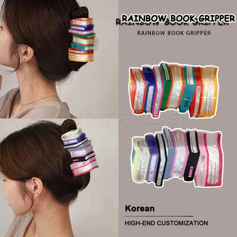 Newbook Hair Clips Fun Teacher Hair Chin Hair Clip Cute Hair Accessories For Female Book Enthusiasts Teacher Appreciation Gifts