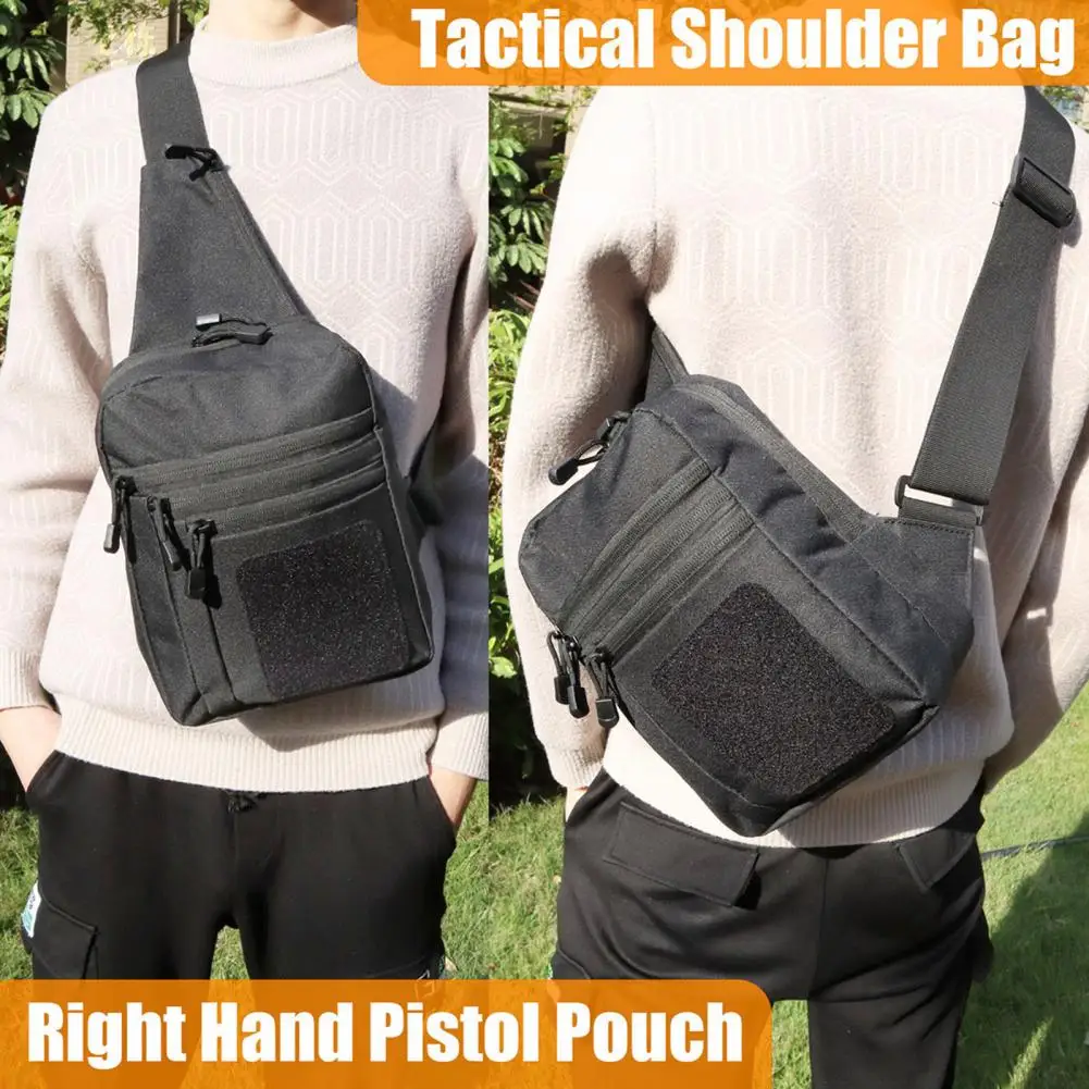 Crossbody Sling Backpack Concealed Carry Shoulder Bag Tacticals Chest Pack Waterproof Holster Storage Bag Outdoor Travel