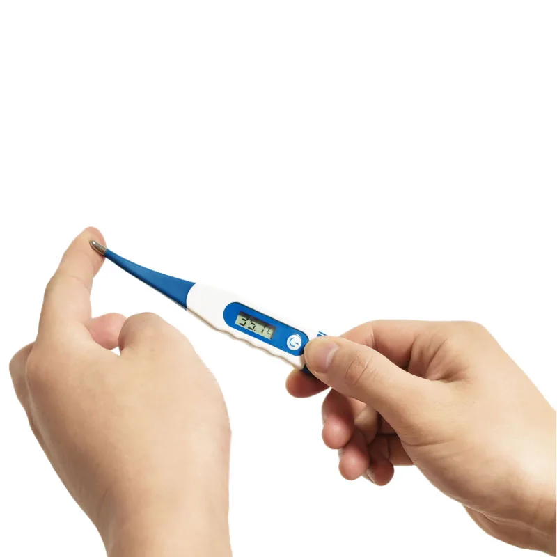 1pcs Medical thermometer Basal Body Oral Armpit or Rectal Electronic LCD Display Soft-head wave-like Household mother and baby