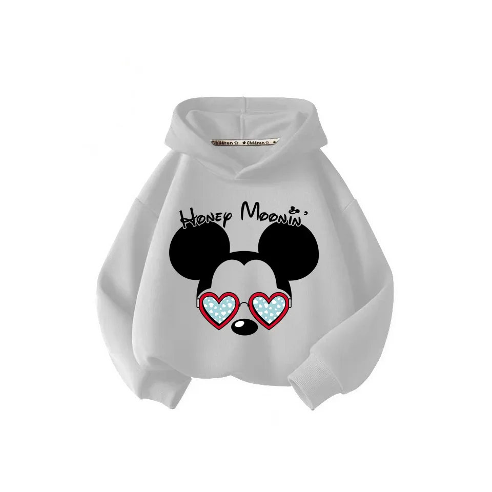 Disney Comics anime Mickey Minnie Mouse Hoodie Kids Girl Boys Sweatshirt Hoodie Cartoon kids Cute clothes Baby top jumper