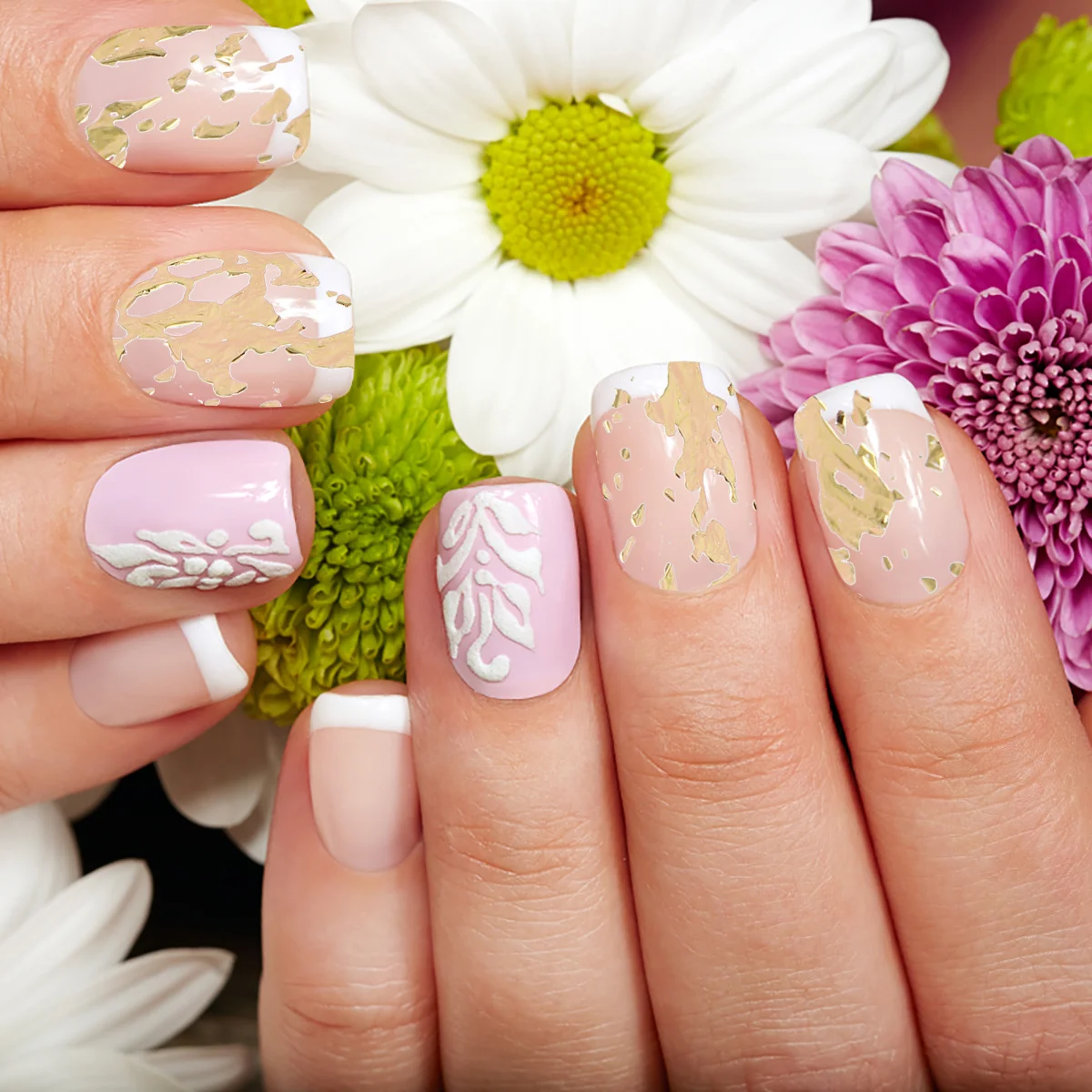 

1 Box Premium Foil Mesh Gauze Nail Art Decor DIY Manicures Ornament Attractive Design for Women Girls Occasion Use