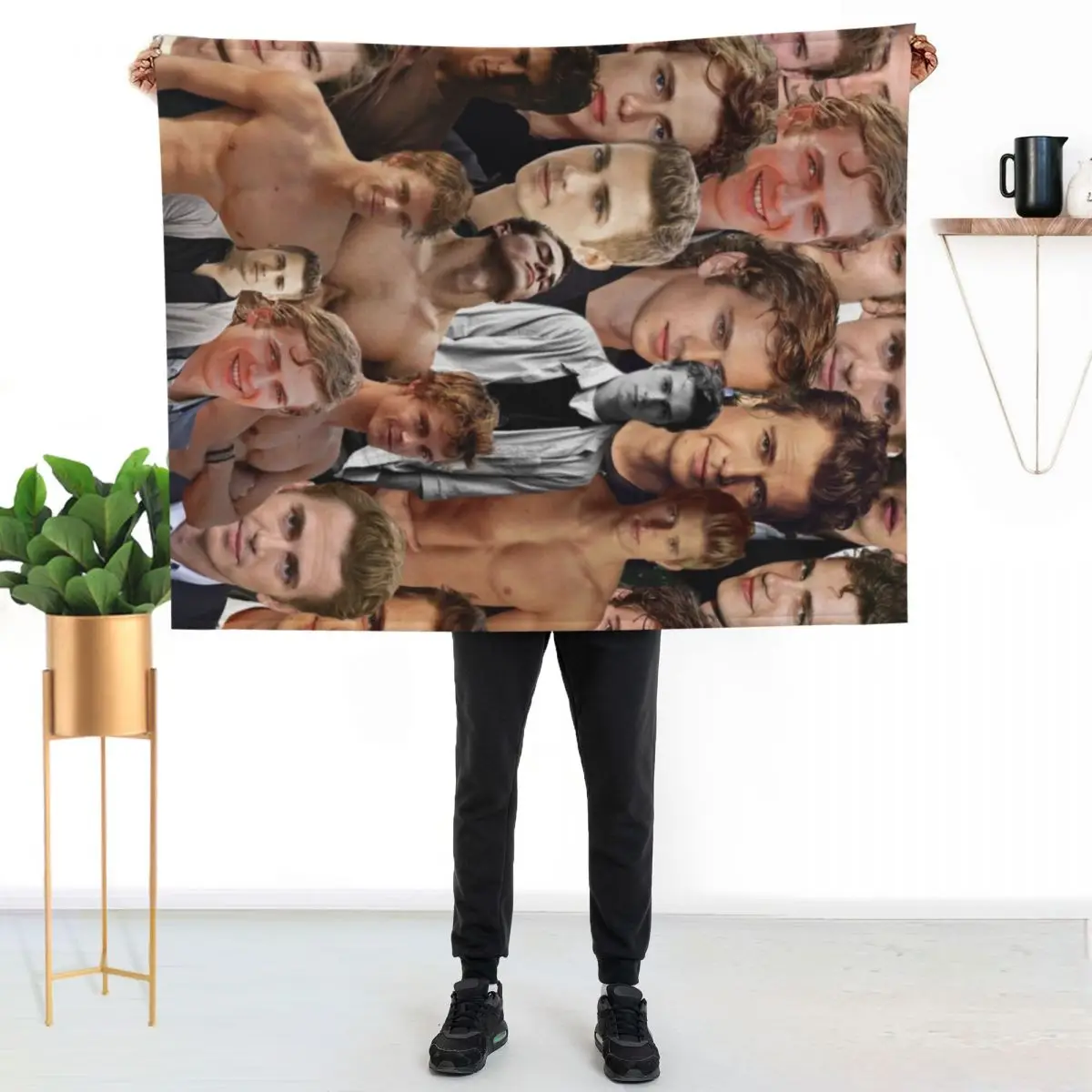 Hayden Christensen Photo Collage Throw Blanket Weighted Soft Plaid Baby Soft Beds Bed Fashionable heavy to sleep Blankets