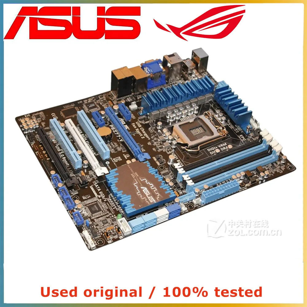 Imagem -02 - Placa-mãe do Computador para Asus Desktop Mainboard Sata Iii Pci-e 3.0 X16 Lga 1155 Ddr3 32g P8z77 P8z77 v