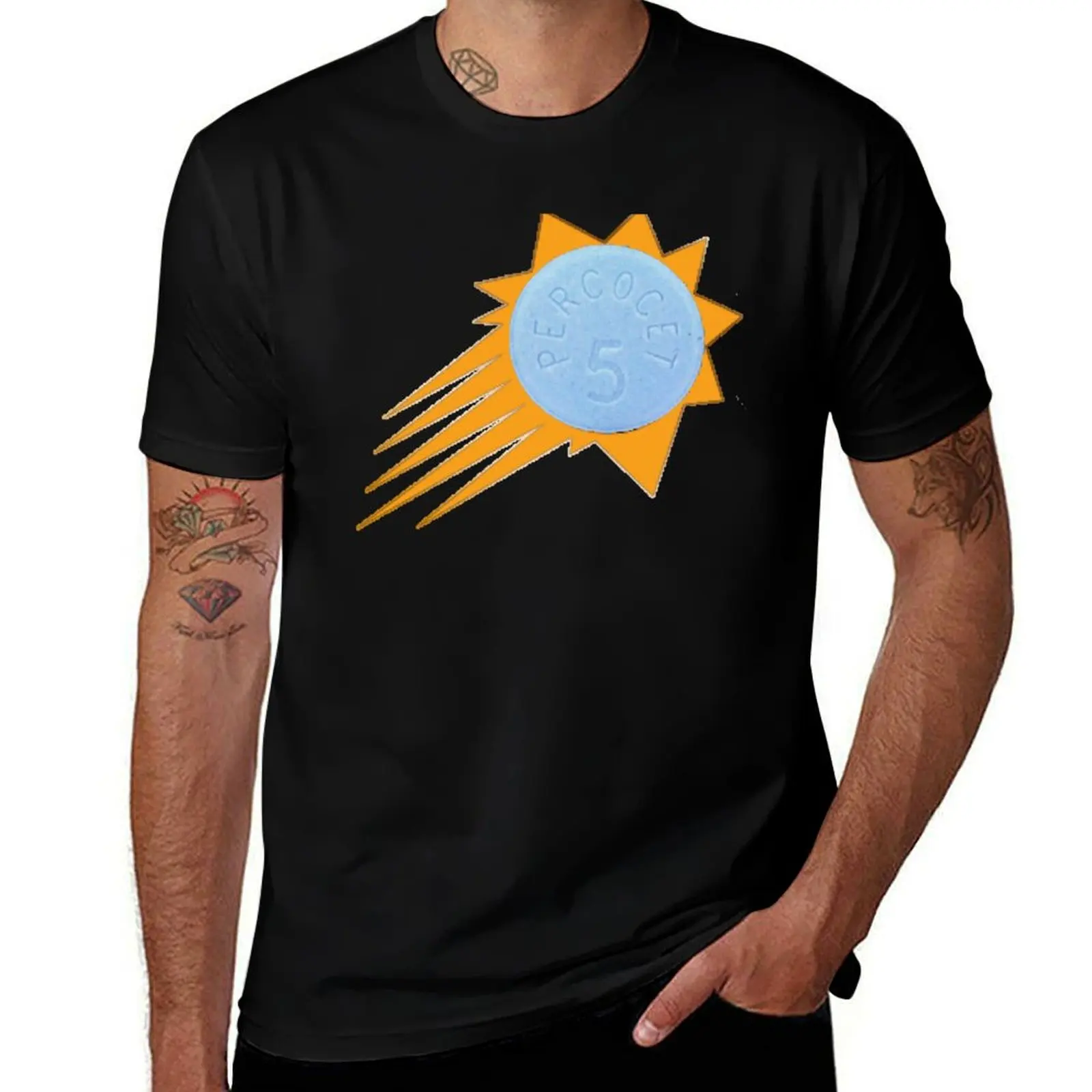 PERKY T-Shirt Minimalist Plain Crew Neck T-Shirt