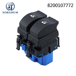 Blue Bottom 10 Pins Electric Window Switch Lifter Switch 8200107772 For RENAULT MEGANE MK I II SCENIC II GRAND SCENIC II 2002-16
