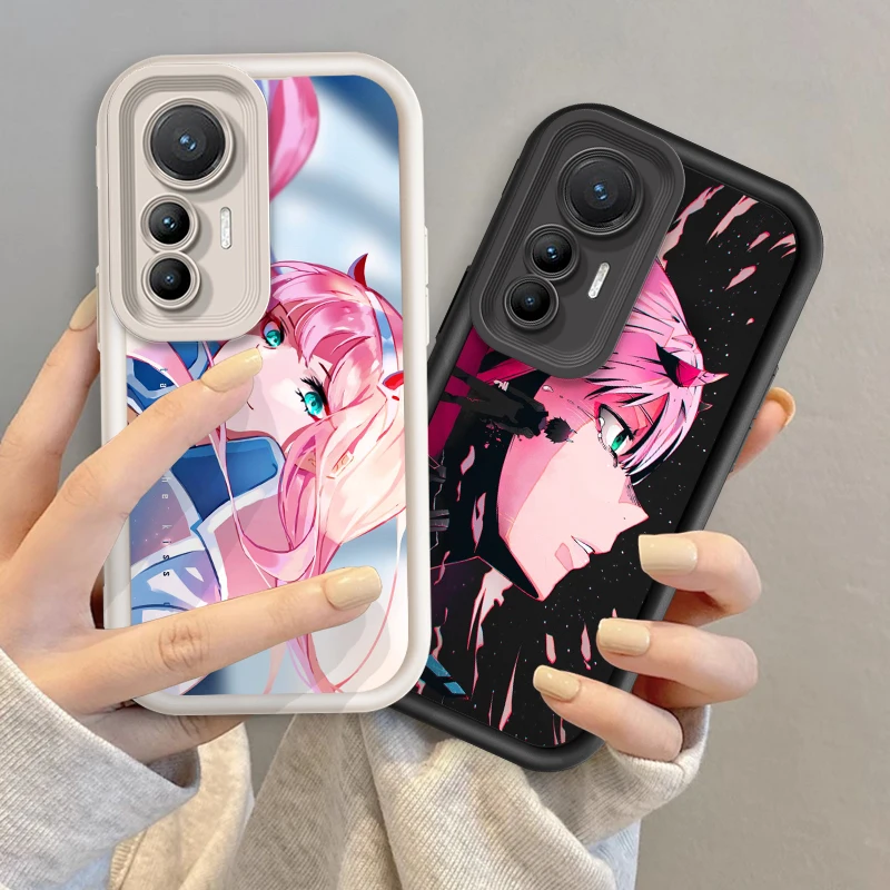 Anime D-Darling F-Franxx 02 Eye Ladder For Xiaomi MI 14 12T 11 Lite Poco M3 X5 X4 F5 F4 F3 F2 GT Pro 5G Soft Phone Case