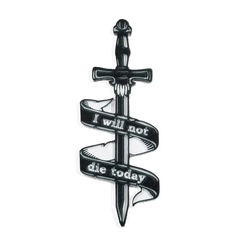 

Trendy Acrylic Black Dragon Book Mark Gothic Punk Tassels Anime Book Tags Mysterious Transparency Reading Supplies Men