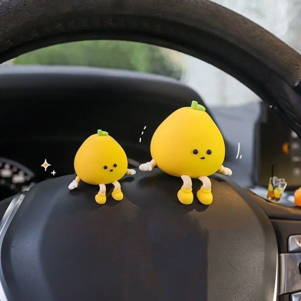 Décoration de la maison suspendue Pomelo ornement Petite Miniature Mini résine dessin animé richesse artisanat dessin animé Pomelo ornements décor de bureau