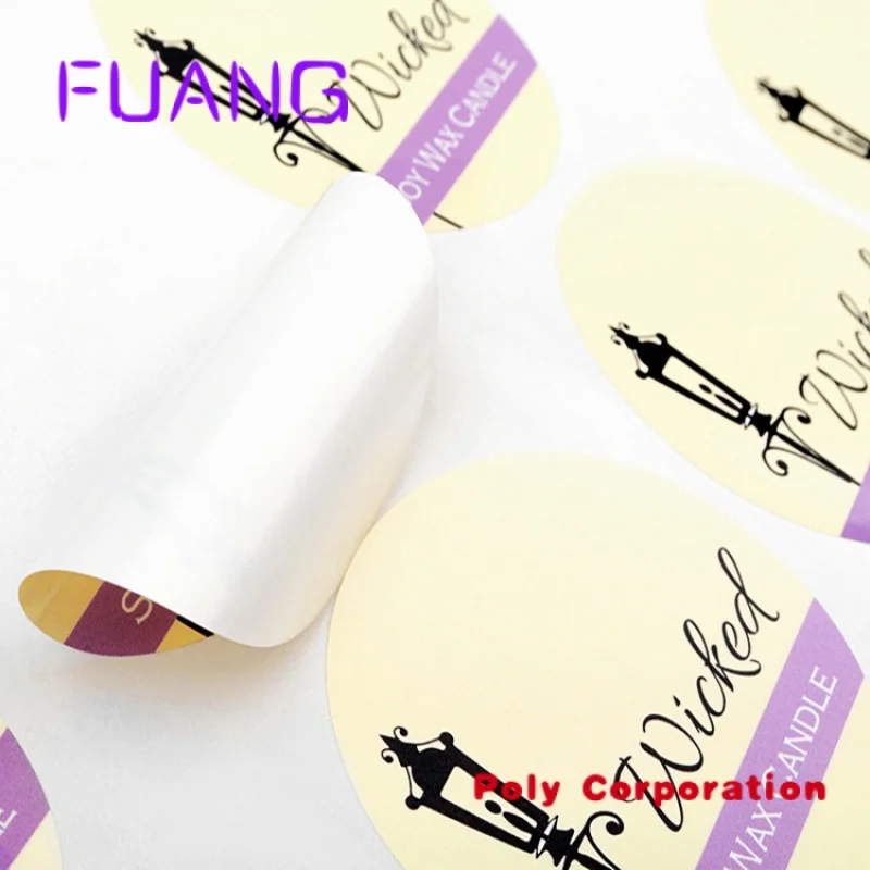 Custom Logo Sticker Zelfklevende Hoge Kwaliteit Vinyl En Papier Sticker Label Afdrukken Voor Product